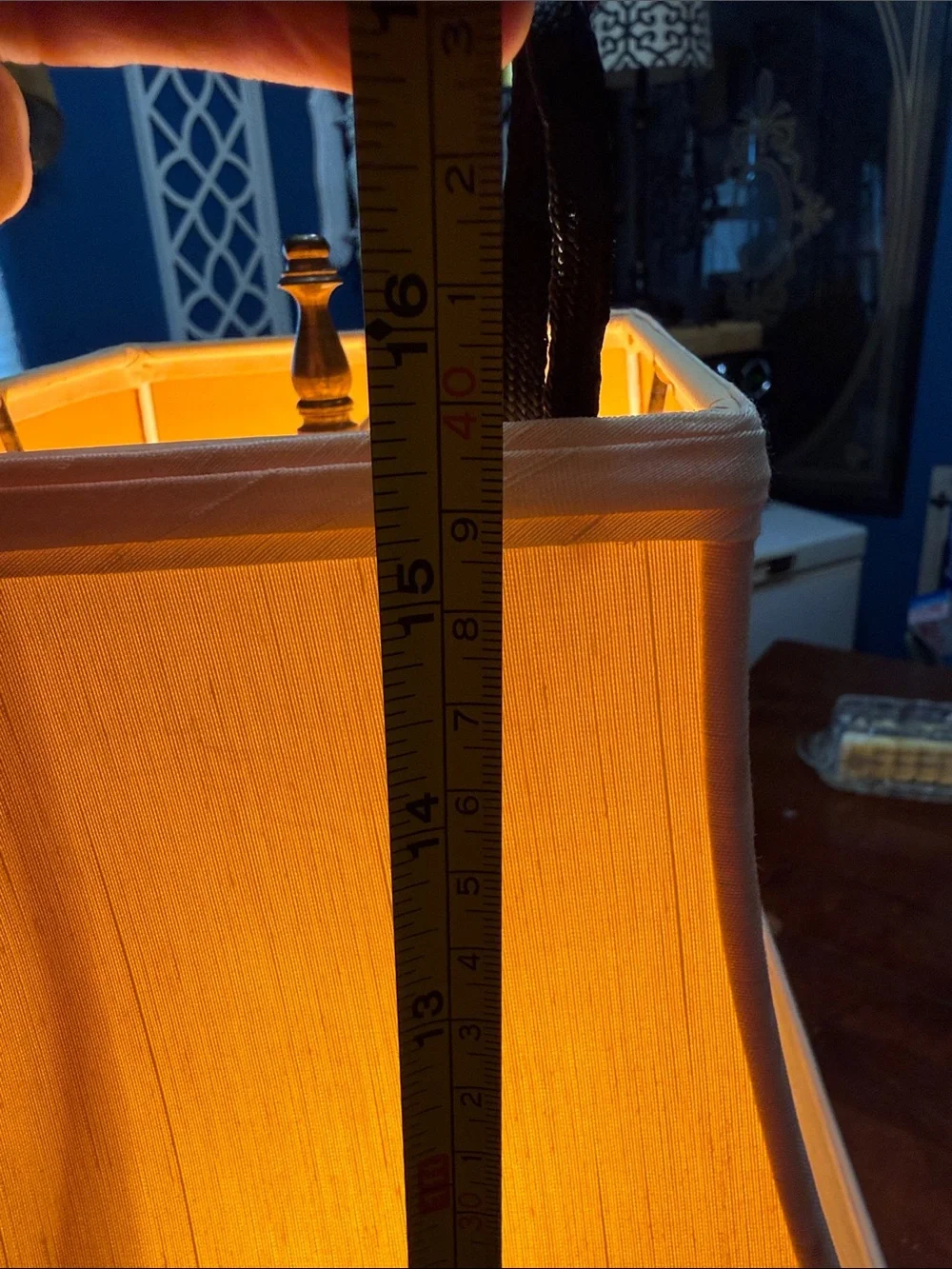 Vintage pressed glass bedside lamp mid century design